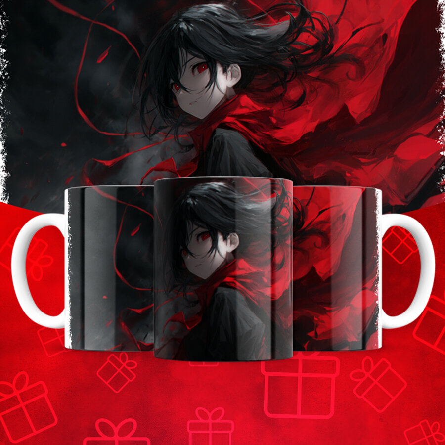 Кружка Аниме, керамическая, яркий принт, для поклонников аниме