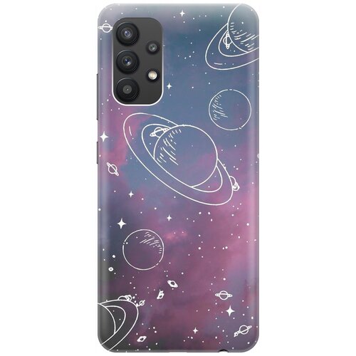 фото Re:pa накладка transparent для samsung galaxy a32 с принтом "космос на закатном небе"