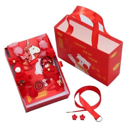 Комплект заколок для волос для девочек 18 предметов, Happy