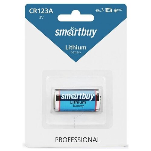 Батарейка Smartbuy CR123A BL1 Lithium 3V