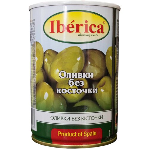 Оливки Iberica без косточки в рассоле, 420 г