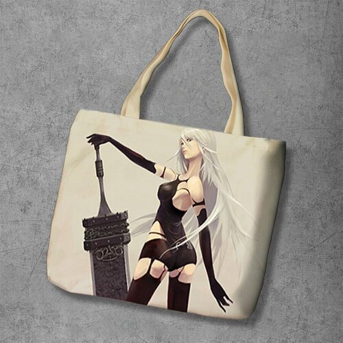 фото Сумка шоппер anime dakimakura, фактура рельефная, мультиколор