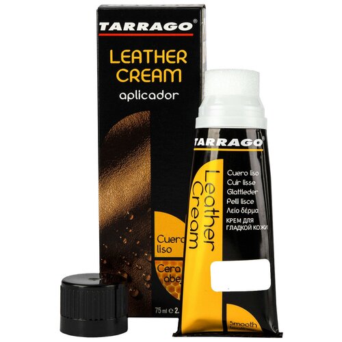 Крем тюбик большой Leather Cream TARRAGO, тюбик с губкой, цветной, 75 мл. (000 (neutral) бесцветный)