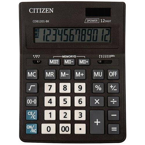 Калькулятор CITIZEN CDB1201BK, комплект 2 шт.