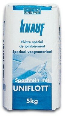 Шпаклевка КНАУФ-Унифлот на гипсовой основе, высокопрочная, 5 кг Knauf - фото №5