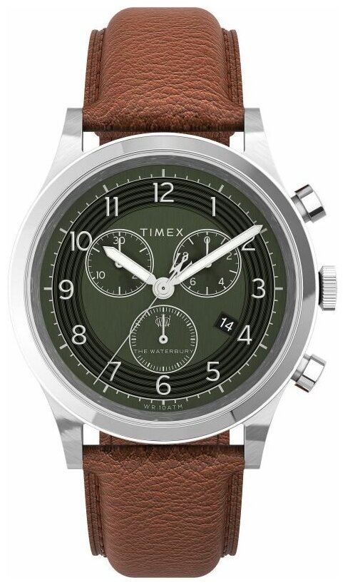 Наручные часы TIMEX Waterbury 73784, серый, зеленый