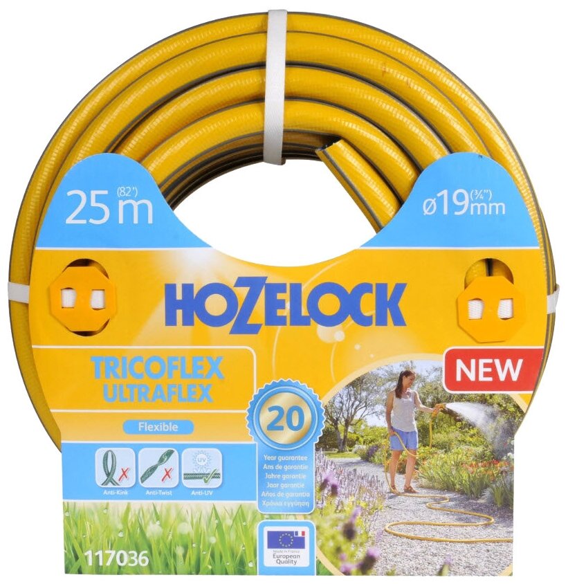 Шланг для полива HOZELOCK Tricoflex Ultraflex 3/4 дюйма 25 м