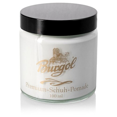 Премиальный обувной крем Burgol Schuhcreme, белый