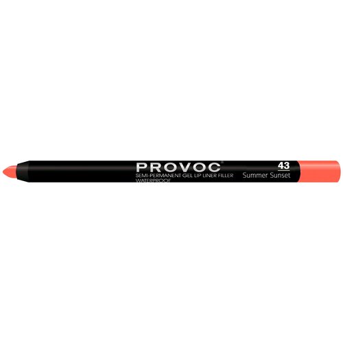 Provoc гелевая подводка в карандаше для губ Semi-Permanent Gel Lip Liner, 43 summer sunset