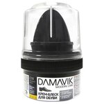 Damavik Крем-блеск для обуви с губкой черный - изображение