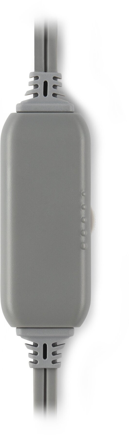 Наушники с микрофоном Оклик HS-L600 серый 1.8м мониторные (1532023), 20Гц-20КГц, проводные, 2x3.5 мм, 50мВт, микрофон однонаправленный, крепление оголовье