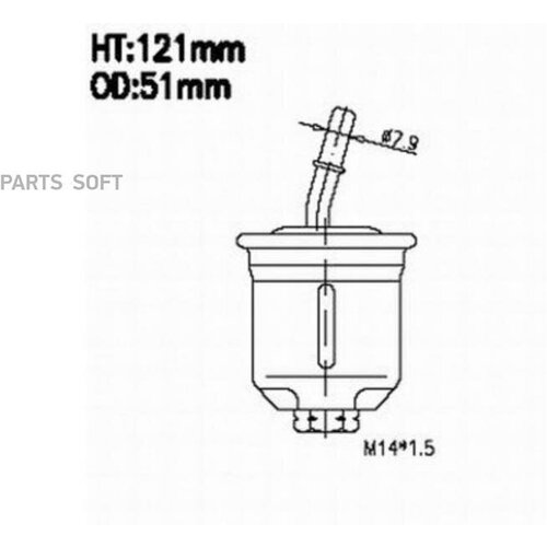 AZUMI FSP23203 фиьтр топивный AZUMI FS3203 5370₽