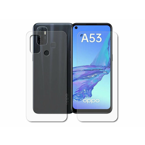 гидрогелевая пленка luxcase для samsung galaxy m01s 0 14mm front and back transparent 86891 Гидрогелевая пленка LuxCase для Oppo A53 0.14mm Front and Back Transparent 86968