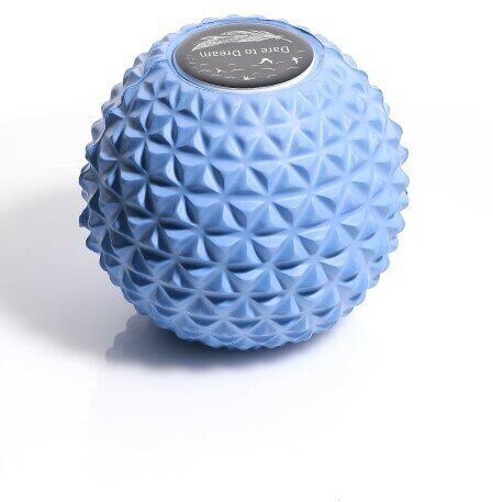 Мячик массажный для йоги, пилатеса и МФР, голубой, валик для спины, мяч для МФР, ролик массажный - фотография № 11