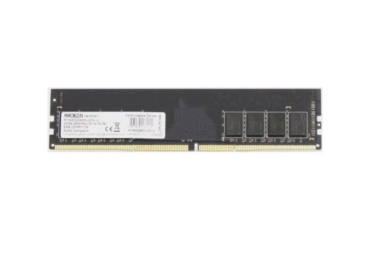 Модуль памяти DDR4 8GB AMD 2400MHz black Non-ECC, CL16, 1.2V, RTL - фото №8