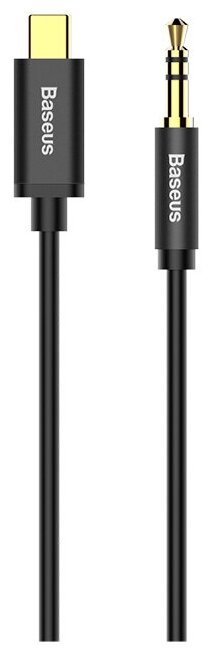 Кабель Baseus Yiven Type C Male to 3.5 Male Digital Audio Cable 1.2 м (M01) (CAM01-01, CAM01-02) (black)