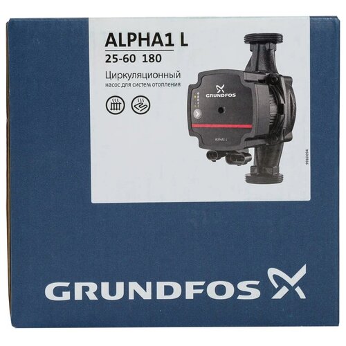 Насос Grundfos ALPHA1 L 25-60 насос циркуляционный для отопления grundfos alpha1 l 25 40 180 230в с электронным управлением