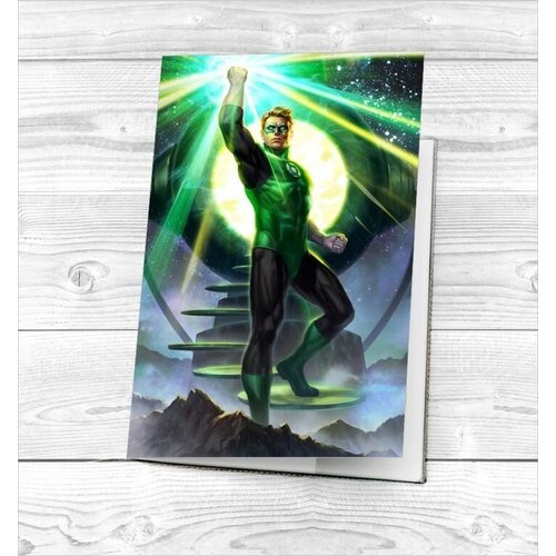 фото Обложка на паспорт зелёный фонарь, green lantern №8 suvenirof-shop