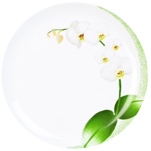 фото Luminarc тарелка обеденная white orchid 25 см белый