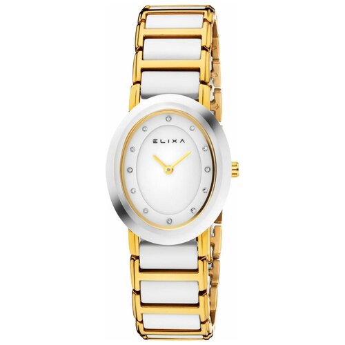 наручные часы elixa ceramica золотой белый Наручные часы ELIXA Ceramica, мультиколор