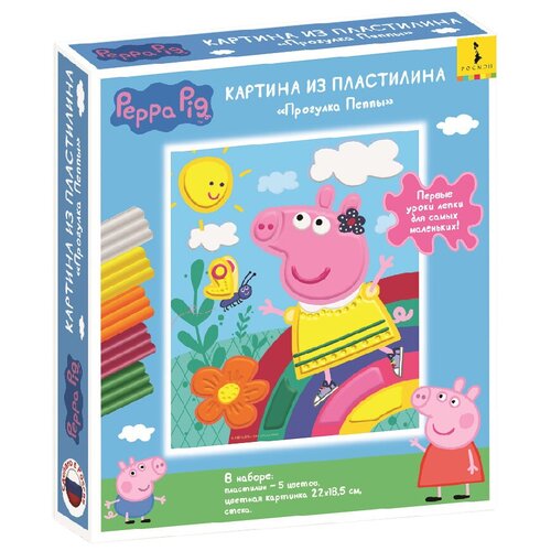 Картина РОСМЭН из пластилина Peppa Pig 