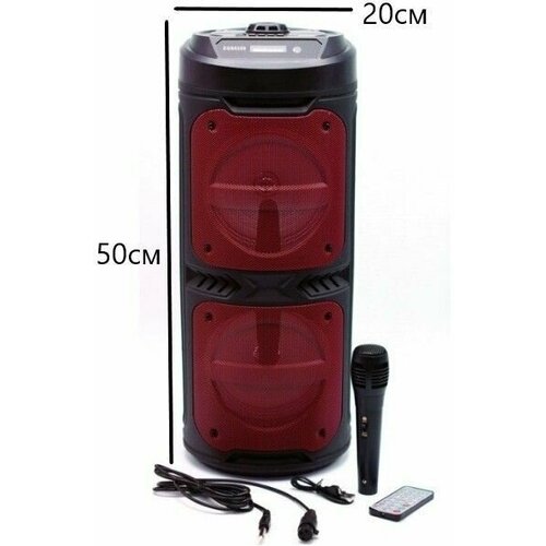 Большая портативная блютуз колонка напольная беспроводная караоке микрофон Радио Напольный музыкальный центр с караоке 270000₽