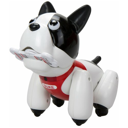 Купить Робот Silverlit Собака Дюк, белый/черный/красный, Роботы и трансформеры