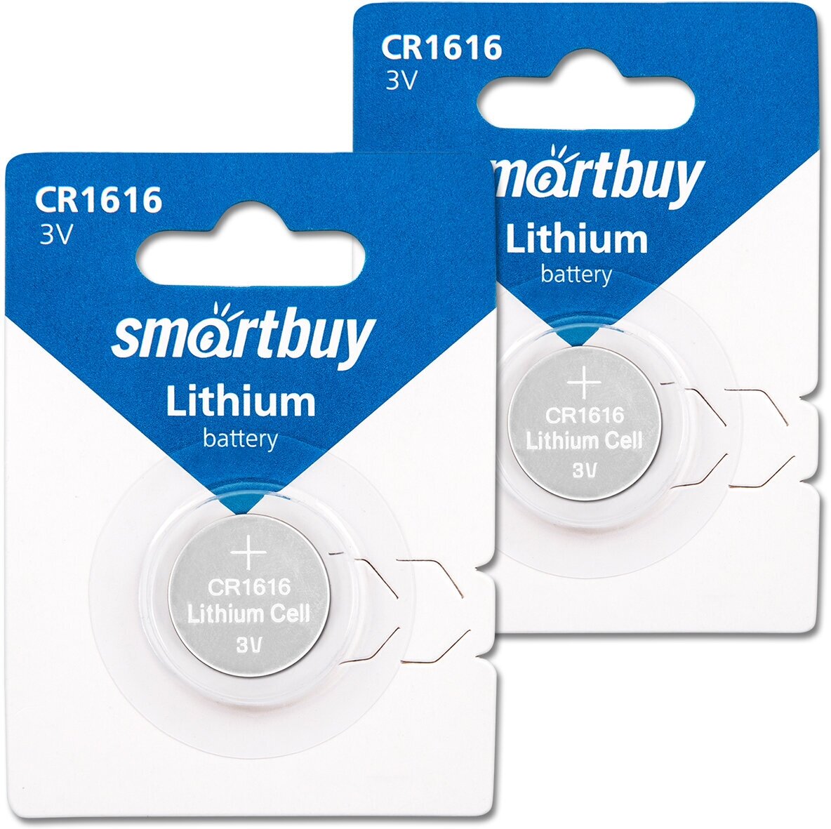 Батарейка CR1616 3V SmartBuy Blister, упаковка 2 шт.