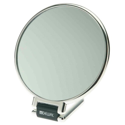 фото Зеркало настольное dewal, пластик, серебристое 14х23см dewal mr-mr-330