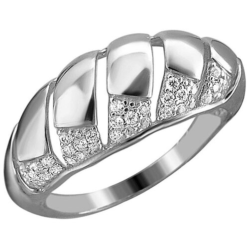 фото Эстет кольцо с 33 фианитами из серебра 01к1513242, размер 17.5