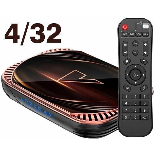 Тв приставка Vontar X4 432 - с предустановленным Android TV 11 543300₽