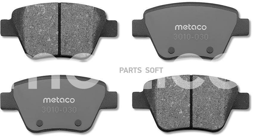 METACO 3010-030 Колодки тормозные задние дисковые к-кт