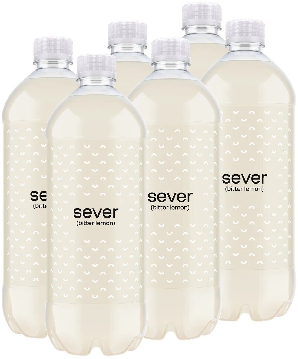 Газированный напиток Sever Bitter Lemon, 1 л, пластиковая бутылка, 6 шт.