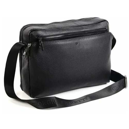 фото Мужская кожаная сумка 201850171 блек (103166) giorgio ferretti