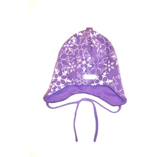 фото Шапка reima для девочек зимняя, шерсть, подкладка, размер 46, фиолетовый