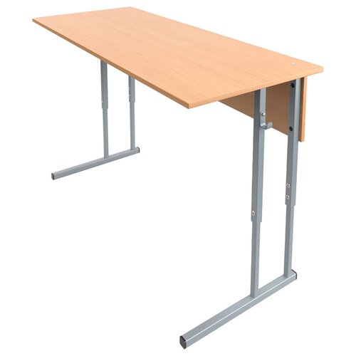 Стол-парта 2 мест. регул.1200*500*640-760мм, 4-6гр, бук/серый (3 упак. места)