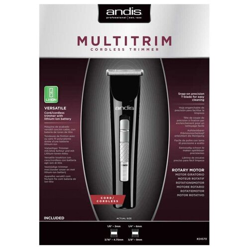 Машинка для стрижки Andis MultiTrim CLT черный насадок в компл2шт 1183000₽