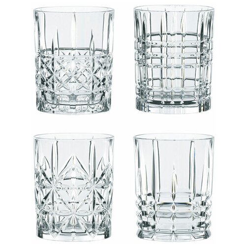 фото Набор из 4-х стаканов для виски highland, объем: 345 мл, материал: хрустальное стекло n95906 nachtmann