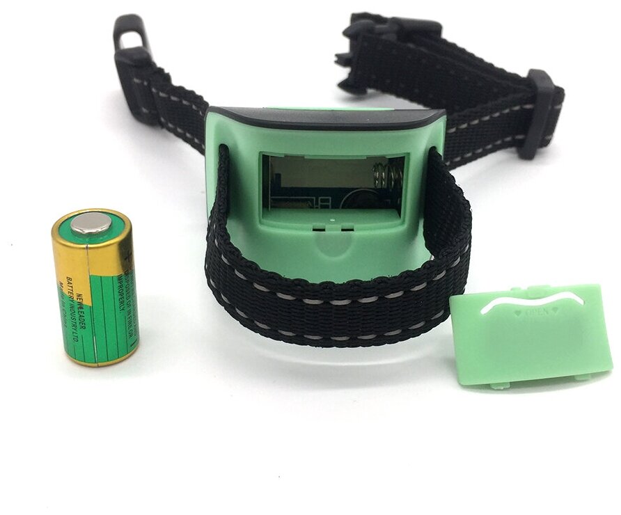 Электронный ошейник для дрессировки собак с функцией "Антилай" TZ-PET 665M (зелёный) - фотография № 5