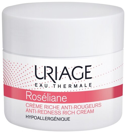 Uriage Roseliane Anti-Redness Rich Cream Насыщенный крем для лица против покраснений, 50 мл