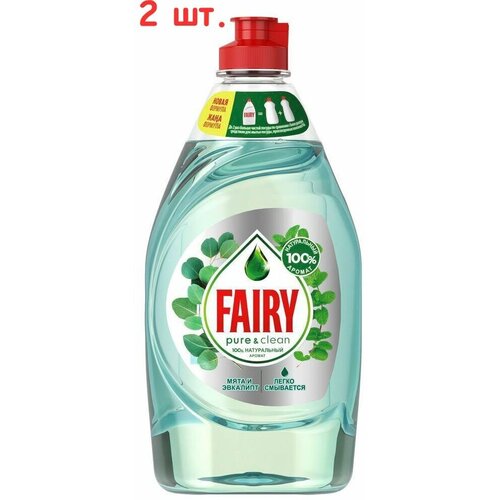 Средство для мытья посуды Pure Clean Мята и эвкалипт, 450 мл (2 шт.)