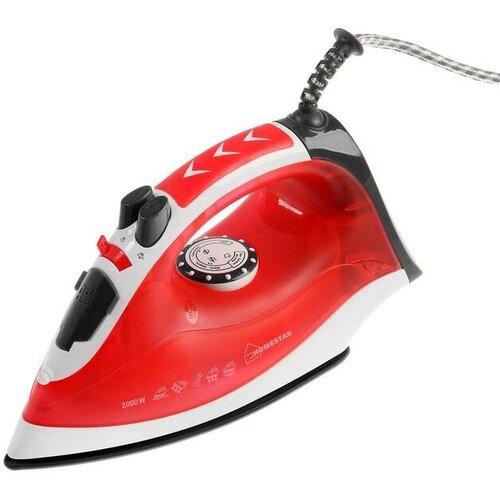 Утюг HOMESTAR HS-4003 2000 Вт керамическая подошва 200 мл бело-красный 249700₽