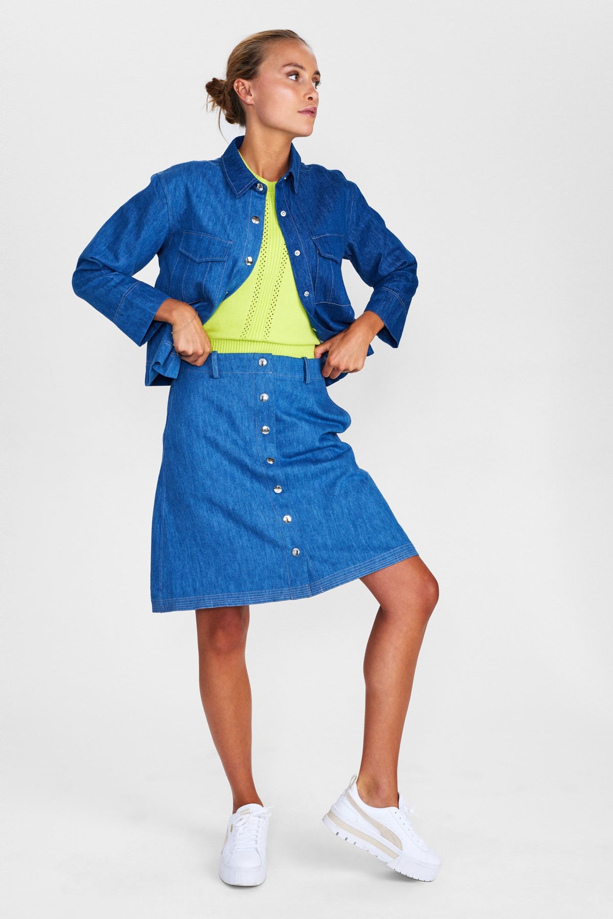 Куртка джинсовая NUMPH, размер 36, синий — фото 1