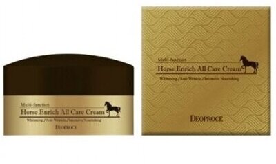 Крем для лица питательный с лошадиным жиром Deoproce Horse Enrich All Care Cream 100гр - фото №12