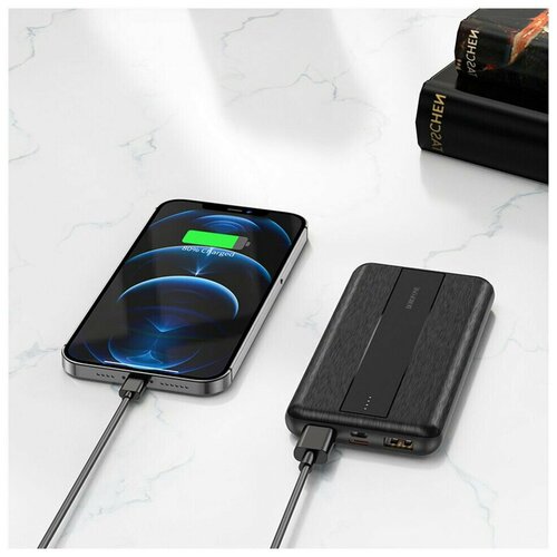 Power Bank Внешний аккумулятор 10000mAh 3A USB-A 5 Вт Type-C 20 Вт быстрая зарядка для телефона айфона и андроид 177100₽