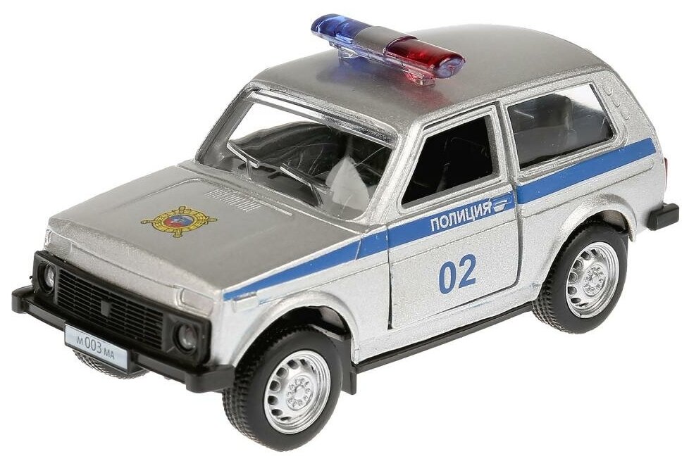 Легковой автомобиль ТЕХНОПАРК LADA 4x4 Полиция (X600-H09010-R) 1:32 9 см