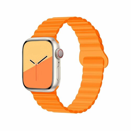 Ремешок с soft touch (соф тач) покрытием для Apple Watch (Эпл Вотч) 42/44/45мм /Браслет на магнитной застёжке для Smart X8 Ultra, Smart GS8 Ultra