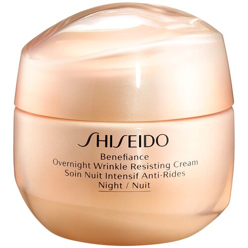 SHISEIDO Ночной крем, разглаживающий морщины Benefiance overnight wrinkle resisting cream