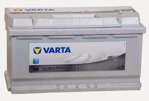 Изображение товара Аккумулятор автомобильный Varta Silver Dynamic H3 SLI 100 А/ч 830 A обр. пол. Евро авто (353x175x190) 600402