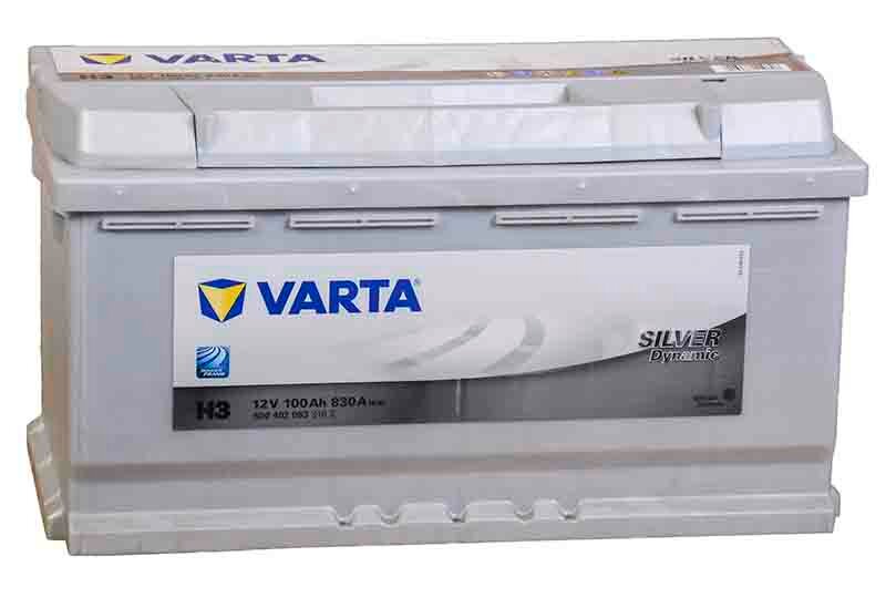 Аккумулятор автомобильный Varta Silver Dynamic H3 100 А/ч 830 A обр. пол. Евро авто (353x175x190) 600402